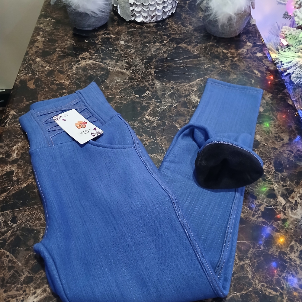 High Waisted Strecth Thermal/Fleece Lined Pants Size S/M for Women
